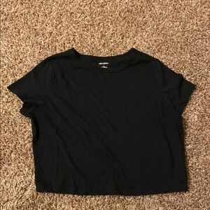 wild fable Womens Black Cropped Top